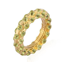Anillo en plata con Peridoto (de Melo)