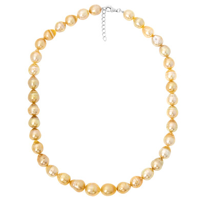 Collar en plata con Perla dorada del mar del sur (TPC)