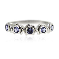 Anillo en plata con Tanzanita