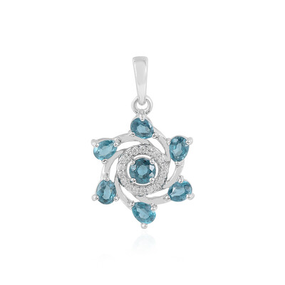 Colgante en plata con Cianita petróleo