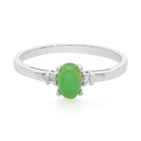 Anillo en plata con Crisoprasa imperial