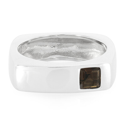 Anillo en plata con Cuarzo ahumado