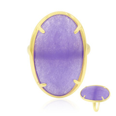 Anillo en plata con Jade lavanda