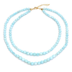 Collar en plata con Hemimorfita