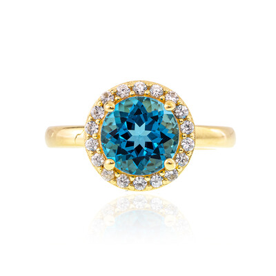 Anillo en plata con Topacio de Marambaia
