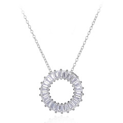 Collar en plata con Topacio blanco