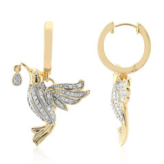Pendientes en oro con Diamante SI1 (G)