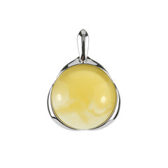 Colgante en plata con Ámbar báltico