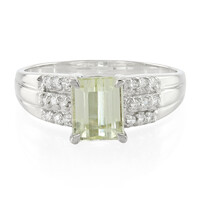 Anillo en plata con Cuncita amarillo canario