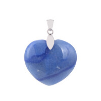 Colgante en plata con Cuarzo azul
