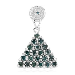 Colgante en plata con Diamante fantasía