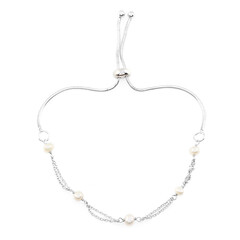 Brazalete en plata con Perla Freshwater