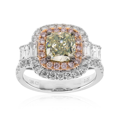 Anillo en oro con Diamante verde SI1 (CIRARI)