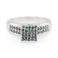 Anillo en plata con Diamante fantasía