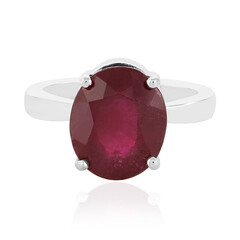 Anillo en plata con Rubí de Madagascar