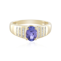 Anillo en oro con Tanzanita