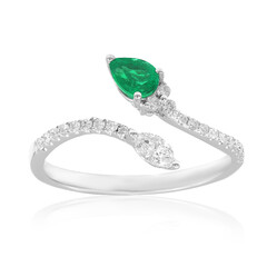 Anillo en oro con Esmeralda de Colombia (CIRARI)
