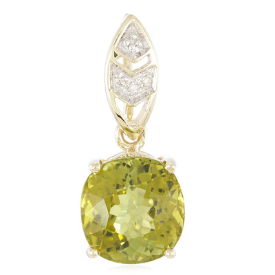 Colgante en oro con Turmalina cuprífera
