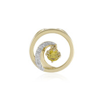 Colgante en oro con Diamante amarillo SI2