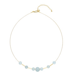 Collar en plata con Aguamarina de Brasil
