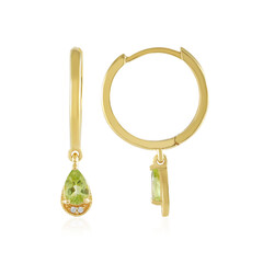 Pendientes en plata con Peridoto
