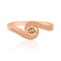 Anillo en oro con Diamante rosa de Francia de Argyle SI1