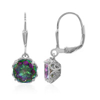 Pendientes en plata con Cuarzo místico