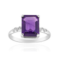 Anillo en plata con Amatista
