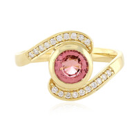 Anillo en oro con Turmalina neón de Nigeria (AMAYANI)