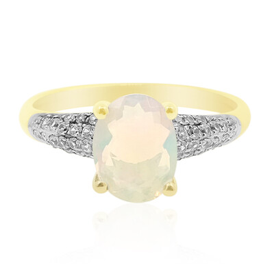 Anillo en oro con Ópalo Welo AAA (de Melo)