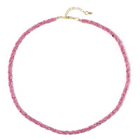 Collar en plata con Turmalina rosa