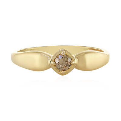 Anillo en oro con Diamante chocolate I1