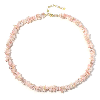 Collar en plata con Ópalo rosa