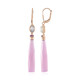 Pendientes en plata con Calcedonia lavanda (KM by Juwelo)