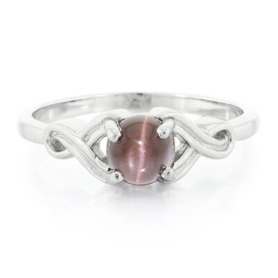 Anillo en plata con Escapolita ojo de gato