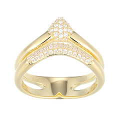 Anillo en plata con Zircón (Adela Silber)