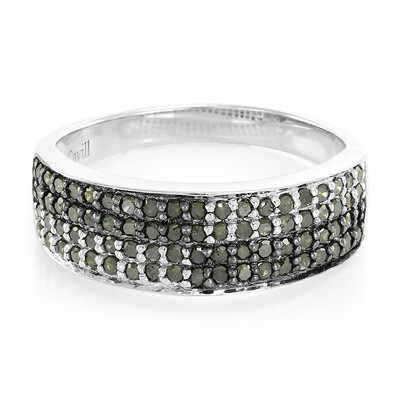 Anillo en plata con Diamante fantasía