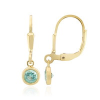 Pendientes en plata con Apatita azul
