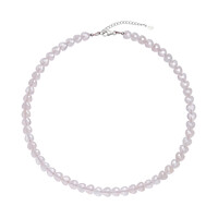 Collar en plata con Cuarzo rosa