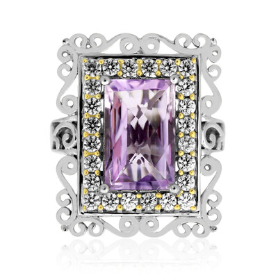 Anillo en plata con Amatista Rosa de Francia (Dallas Prince Designs)