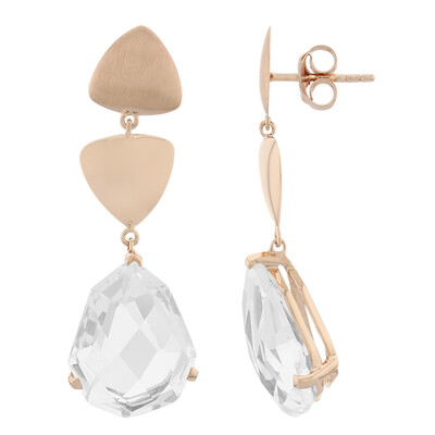 Pendientes en plata con Cuarzo blanco (TPC)