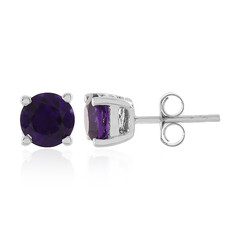 Pendientes en plata con Amatista de Zambia