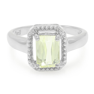 Anillo en plata con Cuncita amarillo canario