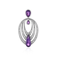 Colgante en plata con Amatista