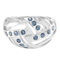 Anillo en plata con Zafiro de Laos
