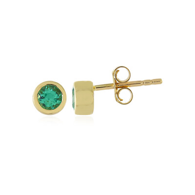 Pendientes en oro con Esmeralda de Colombia