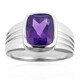 Anillo en plata con Amatista de Siberia