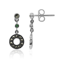 Pendientes en plata con Marcasita
