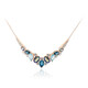 Collar en plata con Topacio azul cielo
