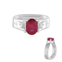 Anillo en plata con Rubí de Madagascar (de Melo)